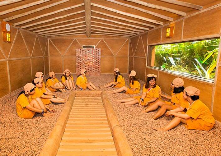 phòng xông hơi khô đá muối hồng ngoại cho spa tại Quảng Ninh 