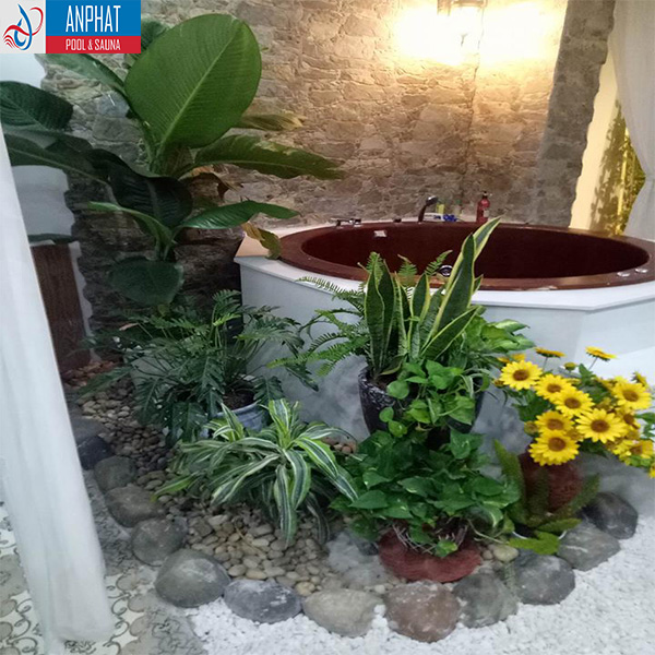 Bồn tắm gỗ Pơ mu chất lượng cao