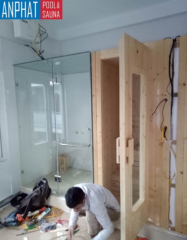 Kỹ thuật viên An Phát đang thi công công trình