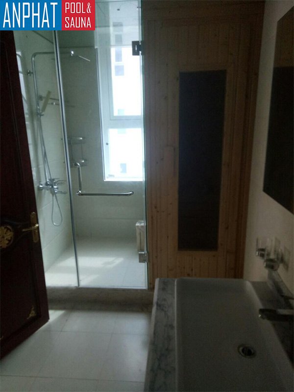Công trình trang bị máy xông hơi khô Harvia