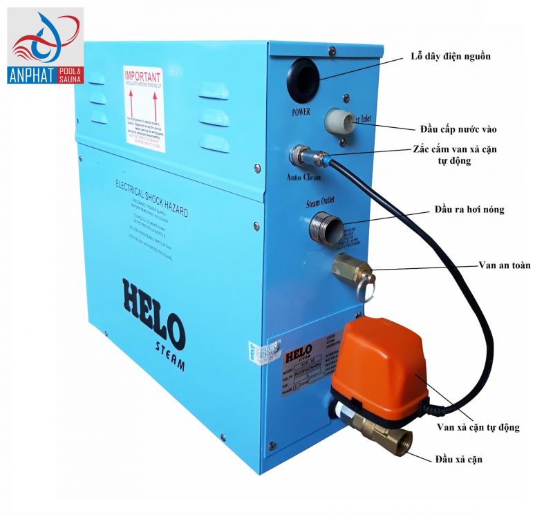 Sản phẩm máy xông hơi chất lượng cao thương hiệu Helo