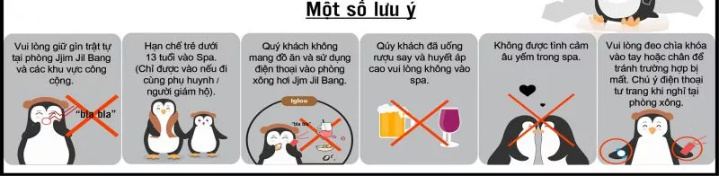 Một số điều cần chú ý khi đến phòng xông hơi Jjim Jil Bang