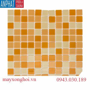 Gạch mosaic vàng chanh tím