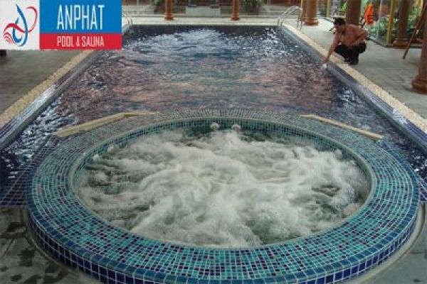 Thi công xây dựng bể sục Jacuzzi cho gia đình spa