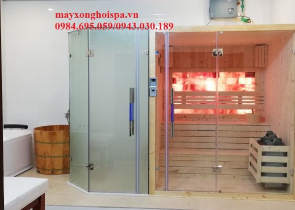 Bàn giao phòng xông hơi ướt và xông hơi khô gia đình