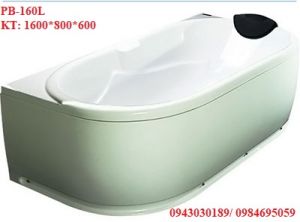 Bồn tắm ngâm Micio PB -160 L(R) ngọc trai 