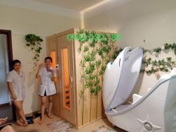 Bàn giao phòng xông hơi khô cho Spa tại Dương Nội Hà Đông