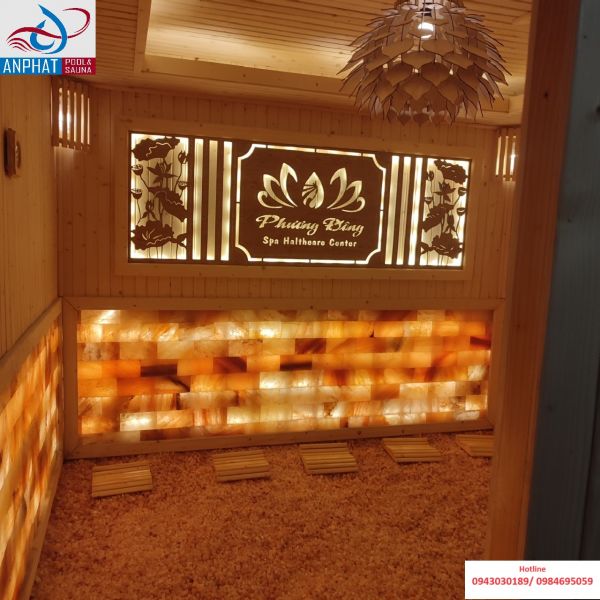 Bàn giao phòng xông hơi đá muối Himalaya cho Spa Phương Đông - Mỗ Lao Hà Đông