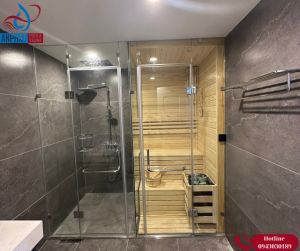 Phòng xông hơi ướt và khô liên hoàn 1200*1200*2100mm