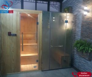 Phòng xông hơi ướt khô liên hoàn cho gia đình 1400*1200*2100mm